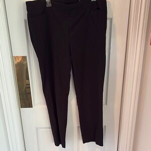 Chico's Classic Black Straight Leg Pants with Front Pockets